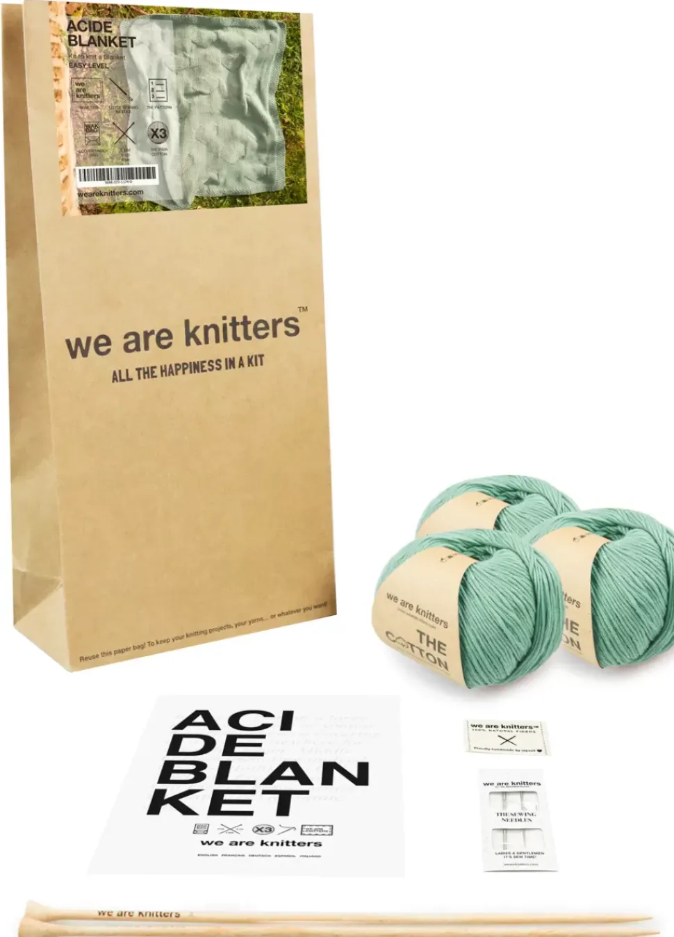 We Are Knitters Acide Blanket Kit| Blankets|Accessories