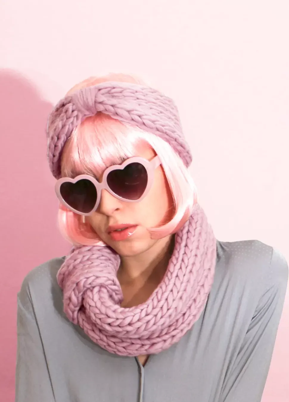 We Are Knitters Blueberry Muffin Snood and Headband x @morganem2 Kit| Morgane Matthieu|Accessories