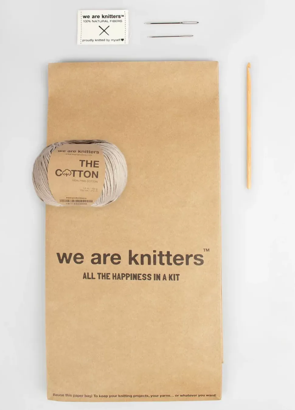 We Are Knitters Checkered Bag Kit @Belinalilly| Multifiber Kits