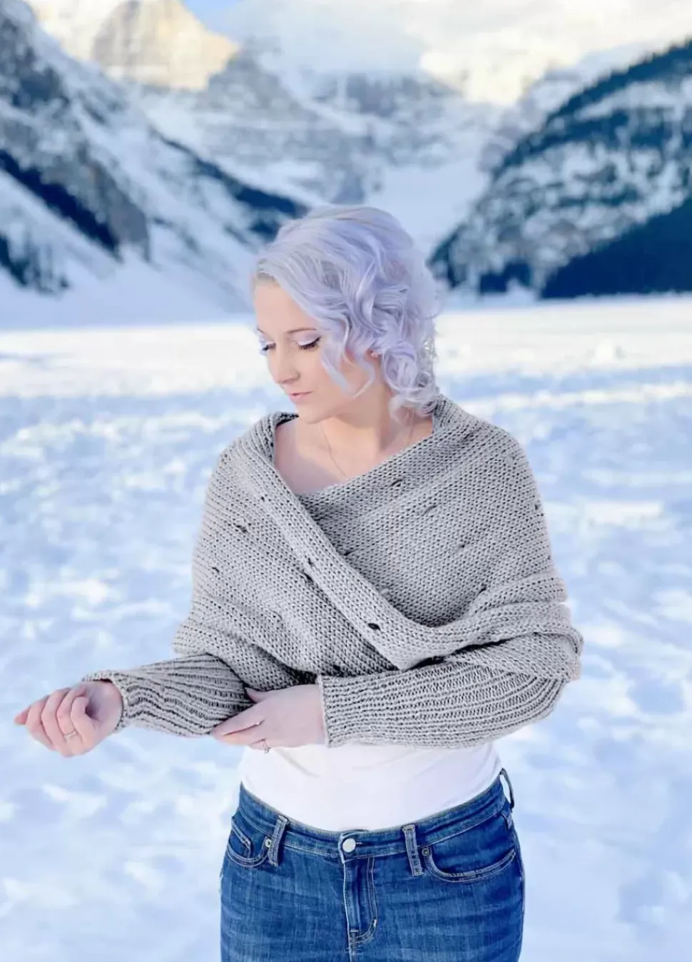 We Are Knitters Easy Eyelet Sweater Scarf x @knitatude Kit| Sweaters|Knitatude