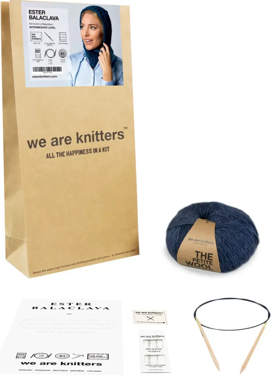 We Are Knitters Ester Balaclava Kit| Accessories|Beanies