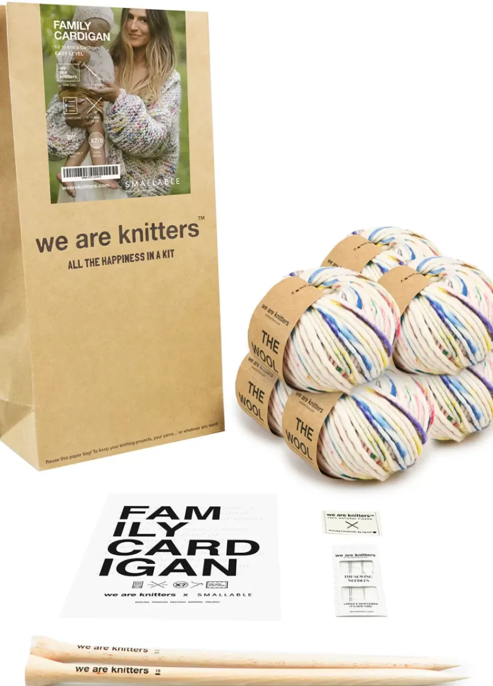 We Are Knitters Family Cardigan x Smallable Kit| Cardigan & Vests