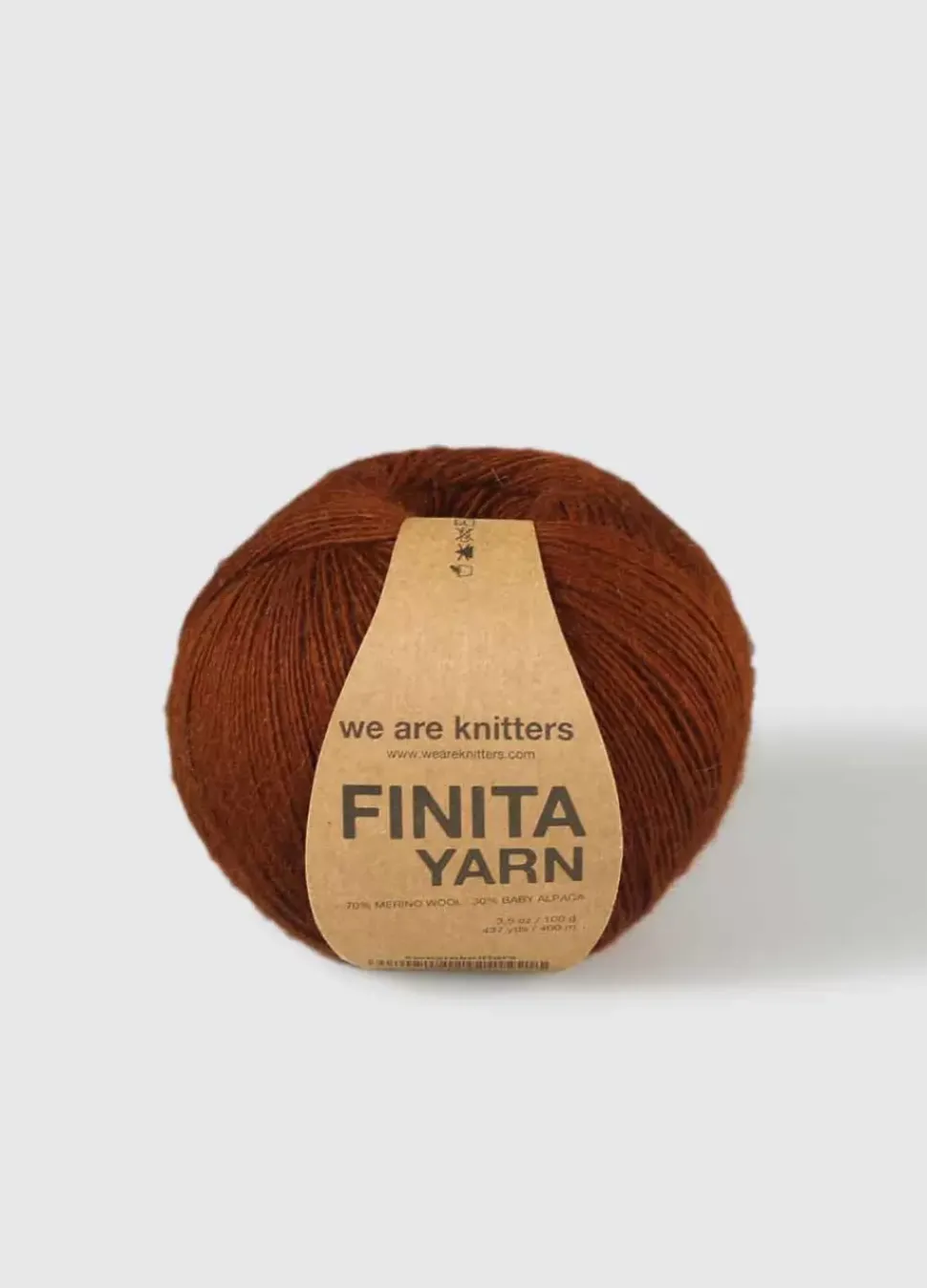 We Are Knitters Finita Yarn Cinnamon| Fingering / Sock|Merino