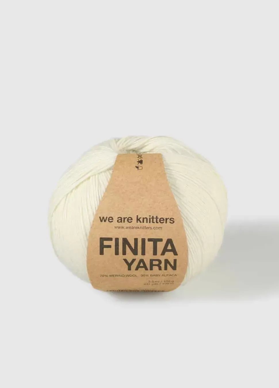 We Are Knitters Finita Yarn Natural| Fingering / Sock|Merino