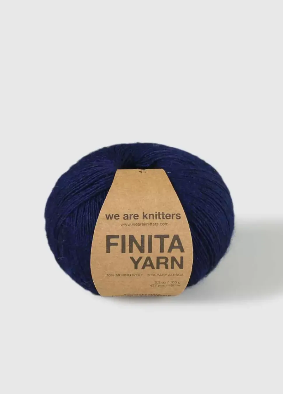 We Are Knitters Finita Yarn Navy Blue| Fingering / Sock|Merino