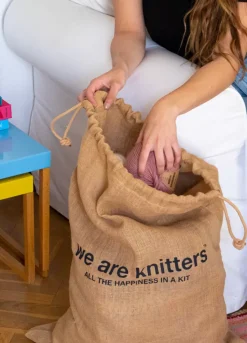 We Are Knitters Jute Bag| Cases