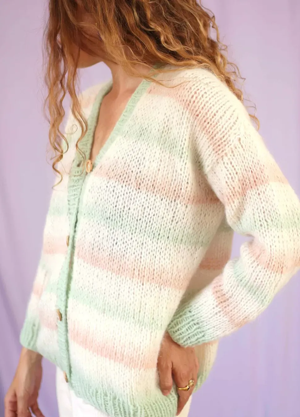 We Are Knitters Kakigori Cardigan Kit x @morganem2| Morgane Matthieu