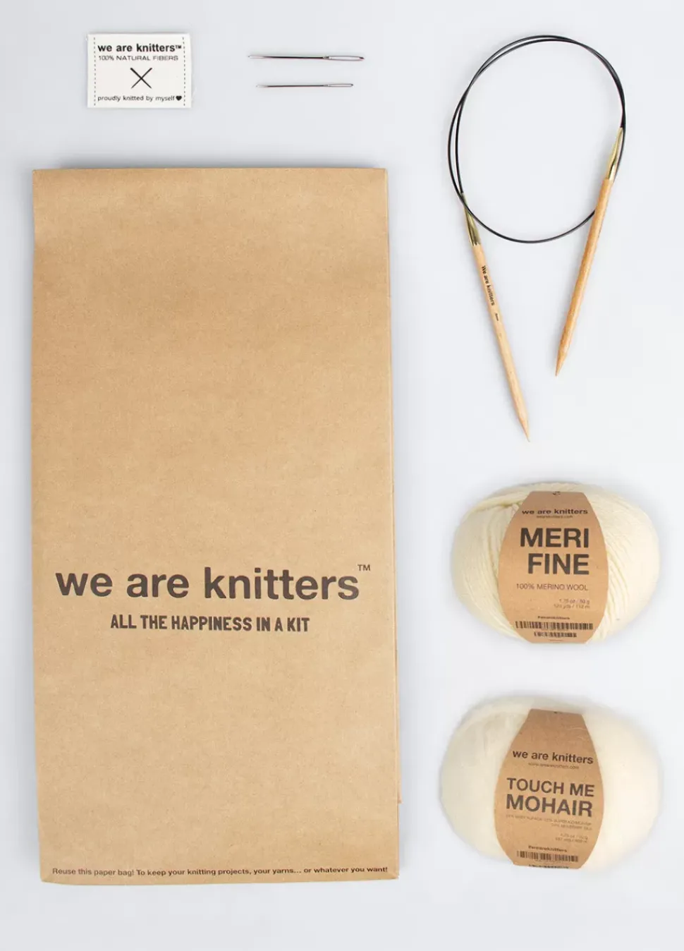 We Are Knitters Lilac Blouse Kit x Agustins| Multifiber Kits|Sweaters