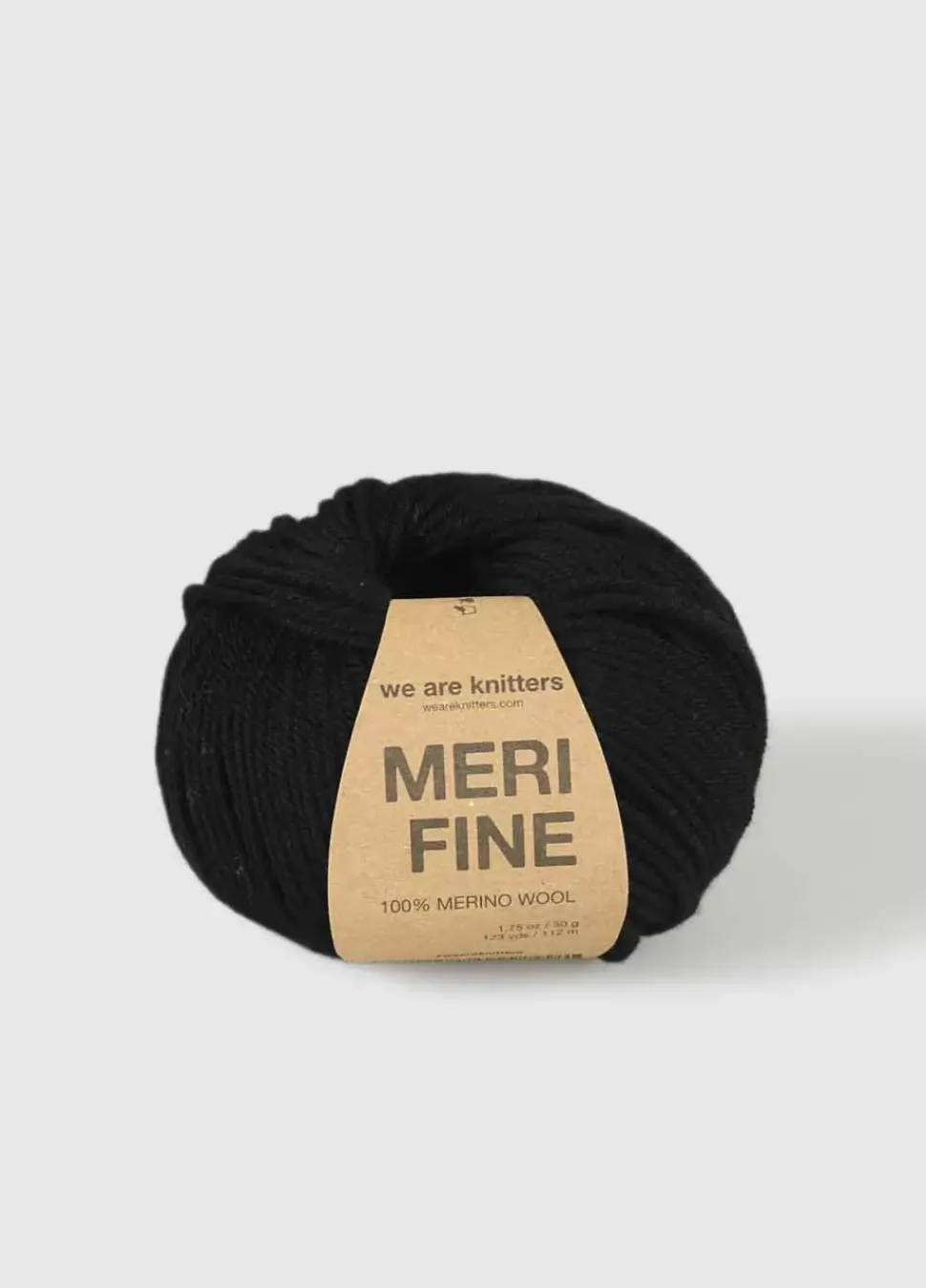 We Are Knitters Merifine Black| DK|Merino