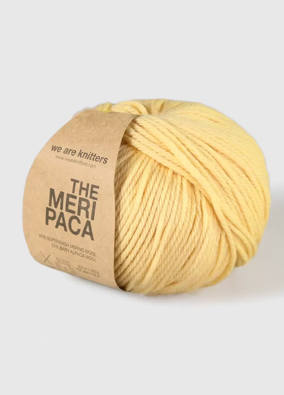 We Are Knitters Meripaca Gen Z Yellow| Worsted / Aran|Merino