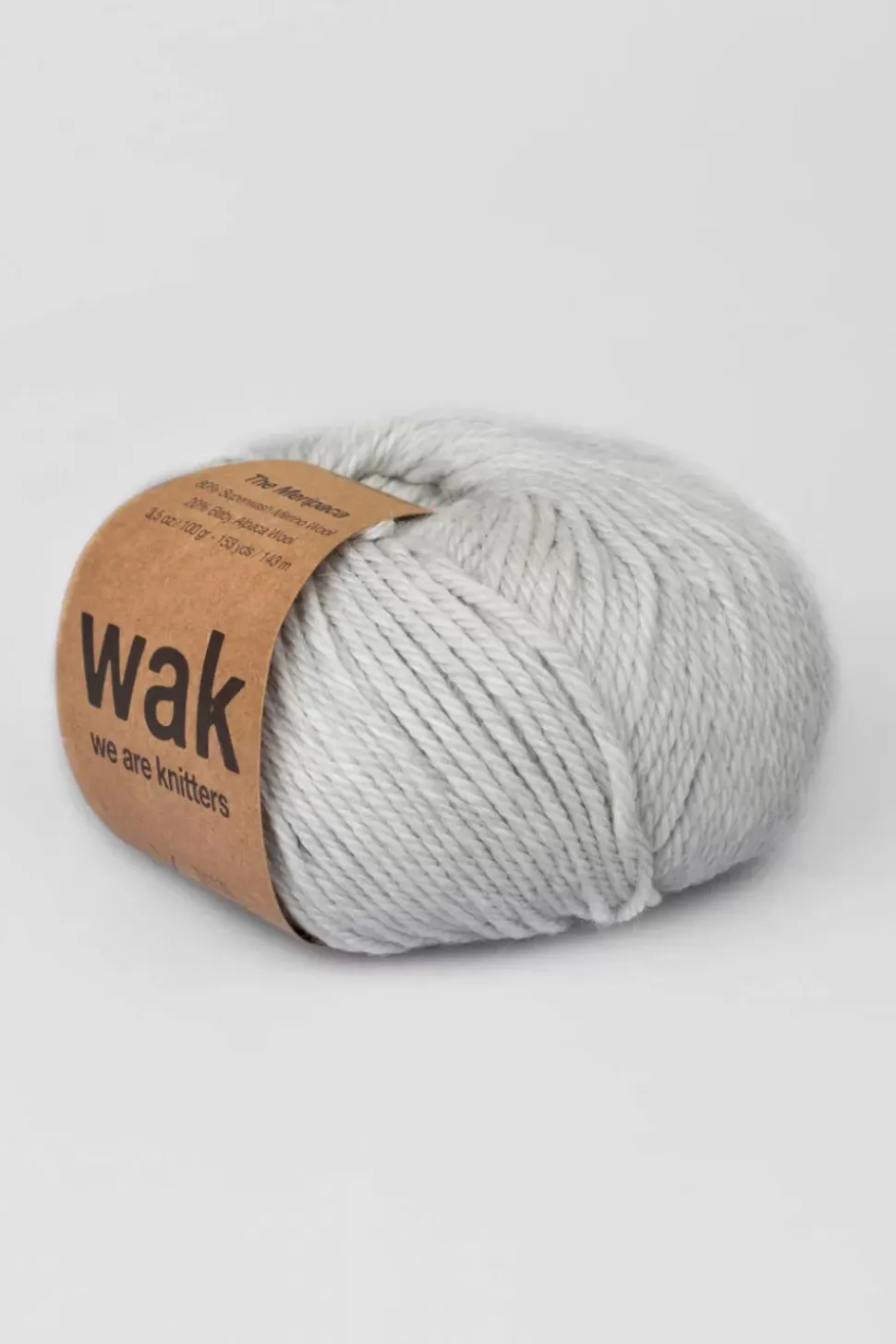 We Are Knitters Meripaca Light Grey| Worsted / Aran|Merino
