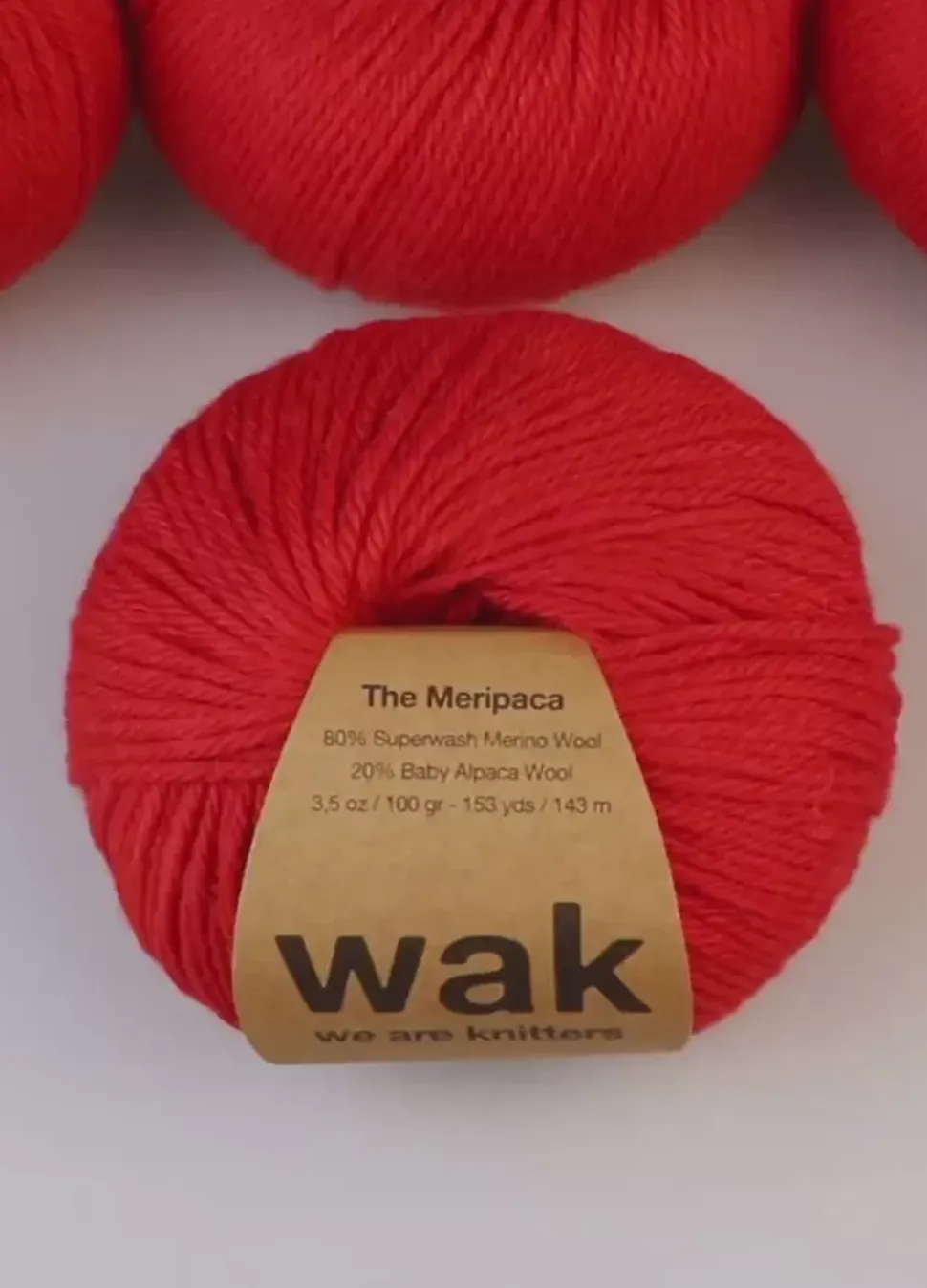 We Are Knitters Meripaca Poppy Red| Worsted / Aran|Alpaca