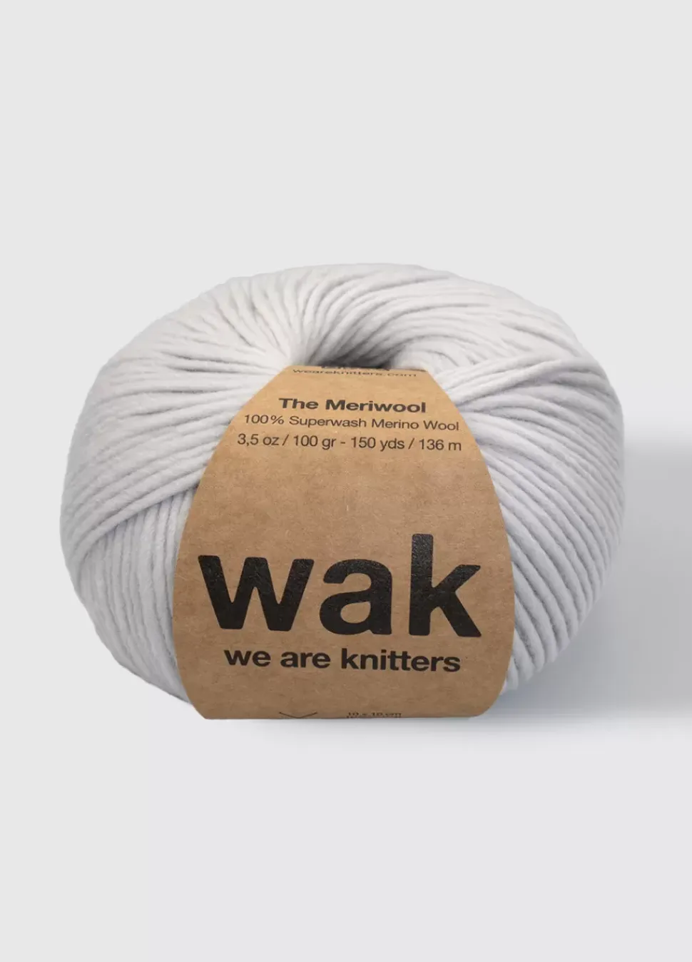 We Are Knitters Meriwool Light Grey| Worsted / Aran|Merino