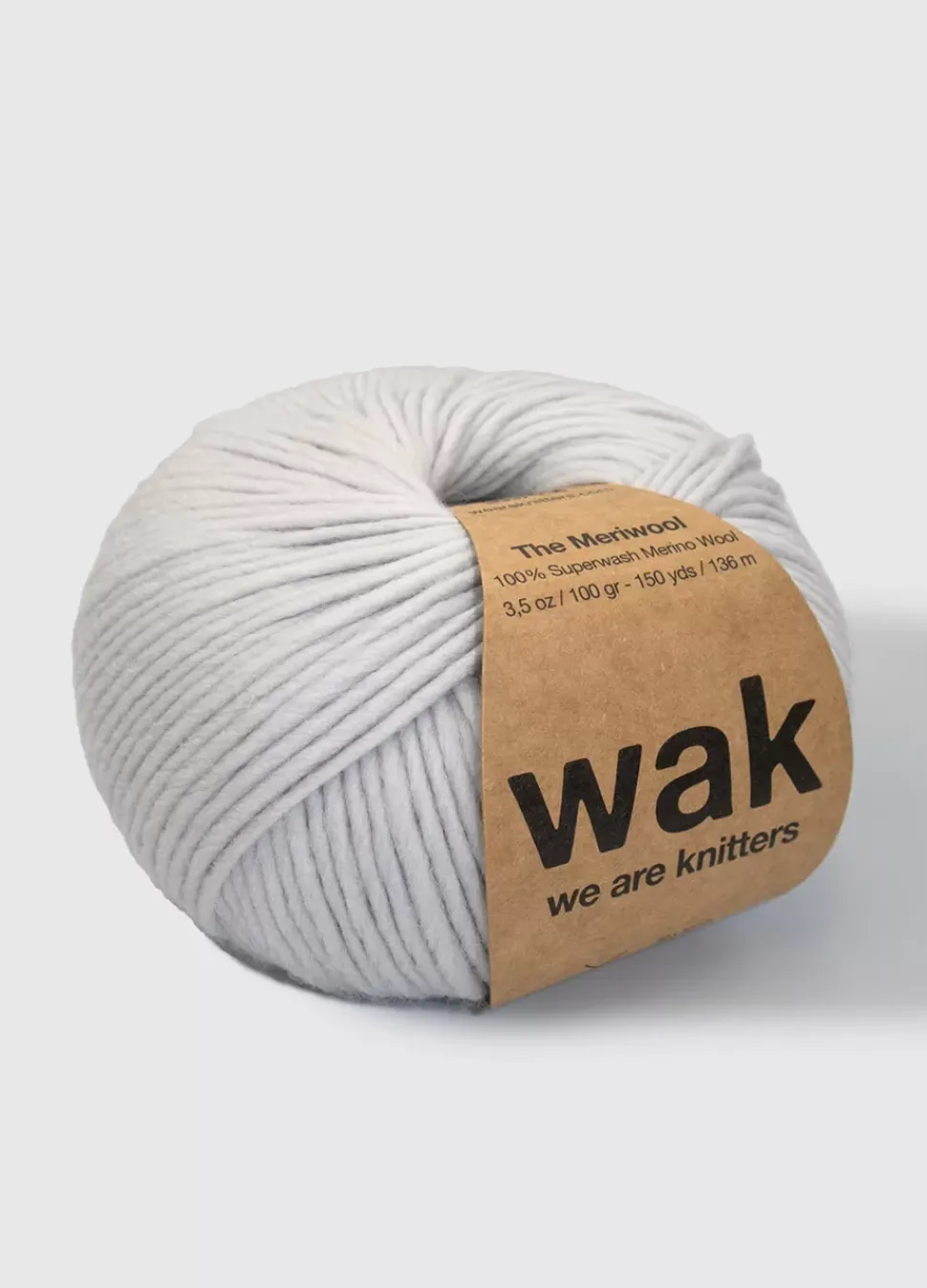 We Are Knitters Meriwool Light Grey| Worsted / Aran|Merino