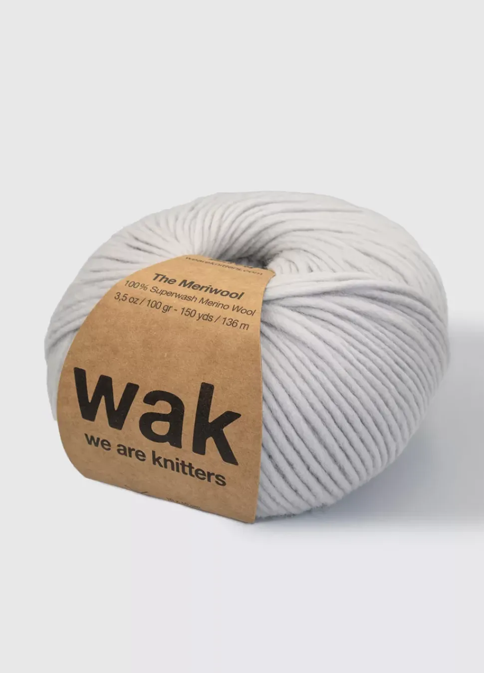 We Are Knitters Meriwool Light Grey| Worsted / Aran|Merino