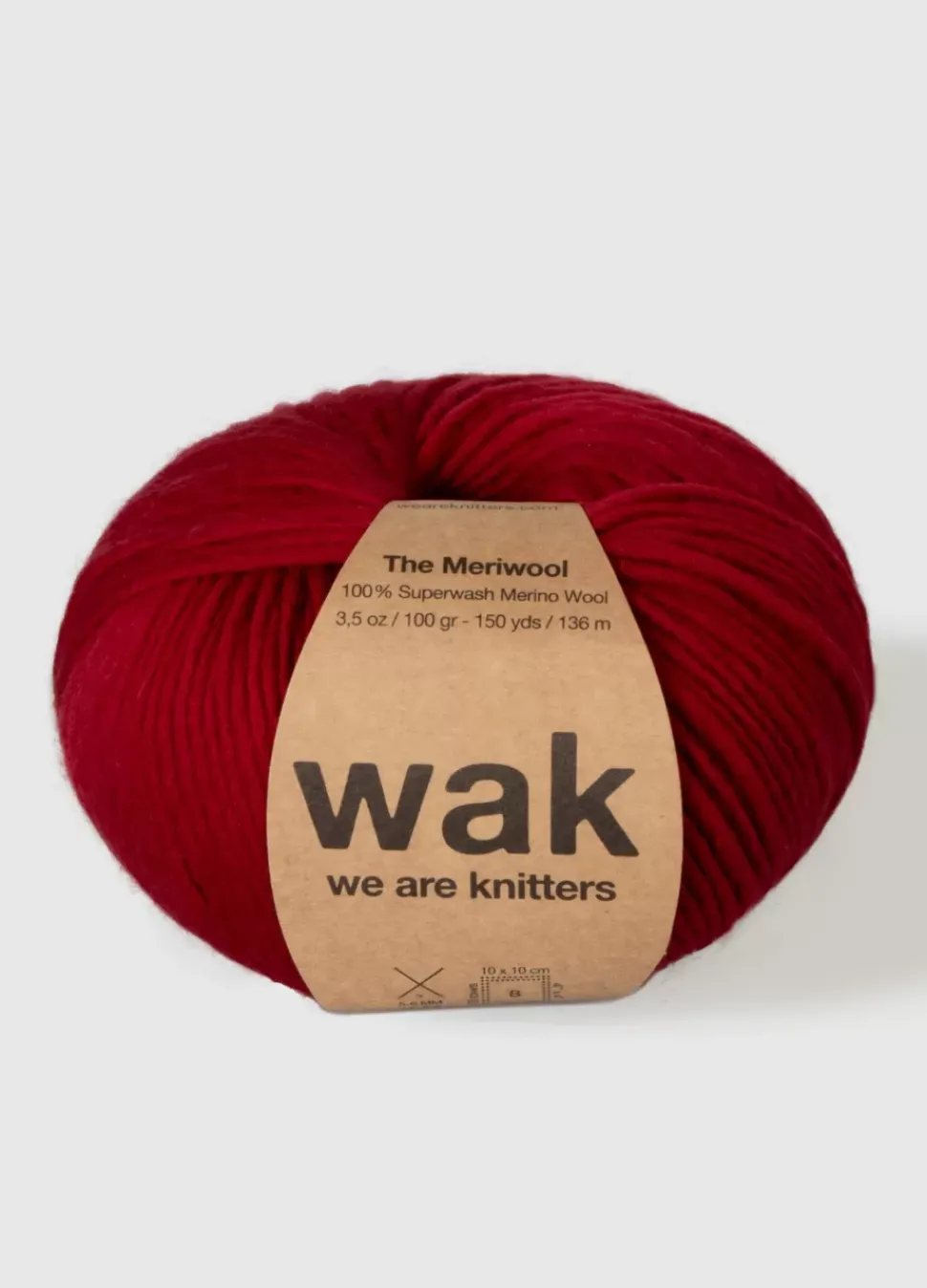 We Are Knitters Meriwool Lipstick Red| Worsted / Aran|Merino