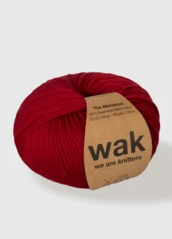 We Are Knitters Meriwool Lipstick Red| Worsted / Aran|Merino