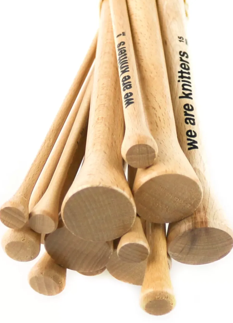 We Are Knitters 15mm Straight Beechwood Knitting Needles| Knitting Needles