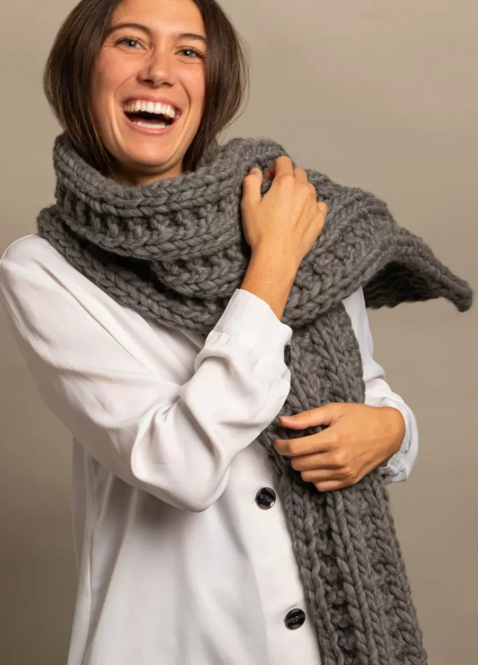 We Are Knitters Nico Scarf Kit| Accessories|Cardigan & Vests