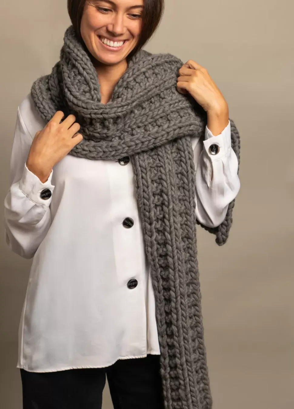 We Are Knitters Nico Scarf Kit| Accessories|Cardigan & Vests