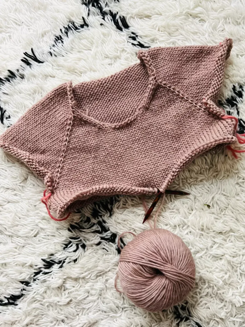 We Are Knitters Petite Wool Spotted Mauve| Bulky|Ool