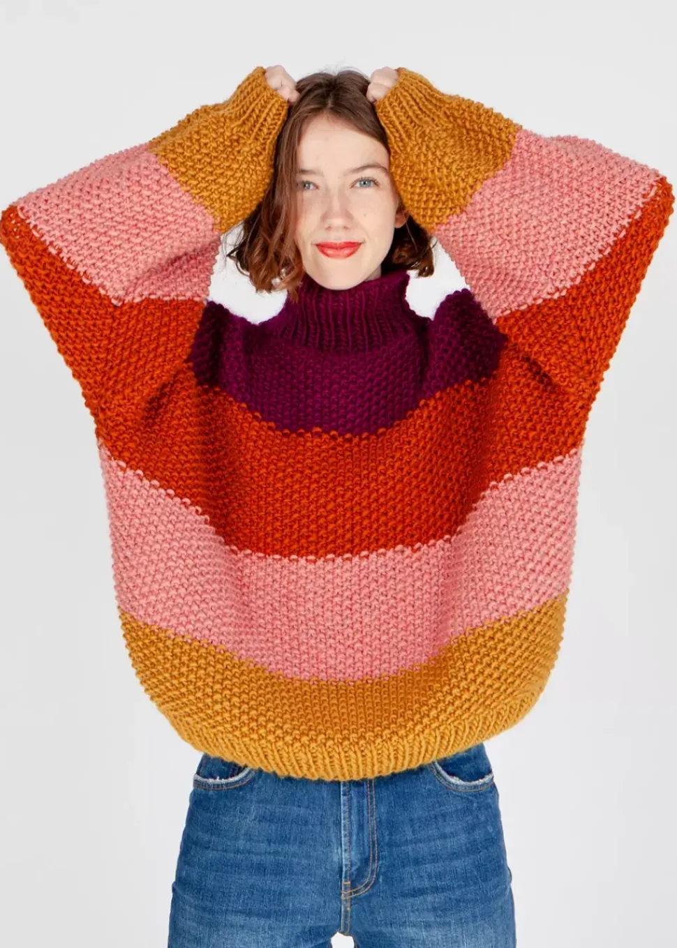 We Are Knitters Rice Jumper Kit| Cardigan & Vests|Sweaters