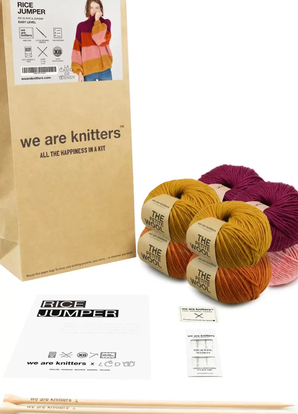 We Are Knitters Rice Jumper Kit| Cardigan & Vests|Sweaters