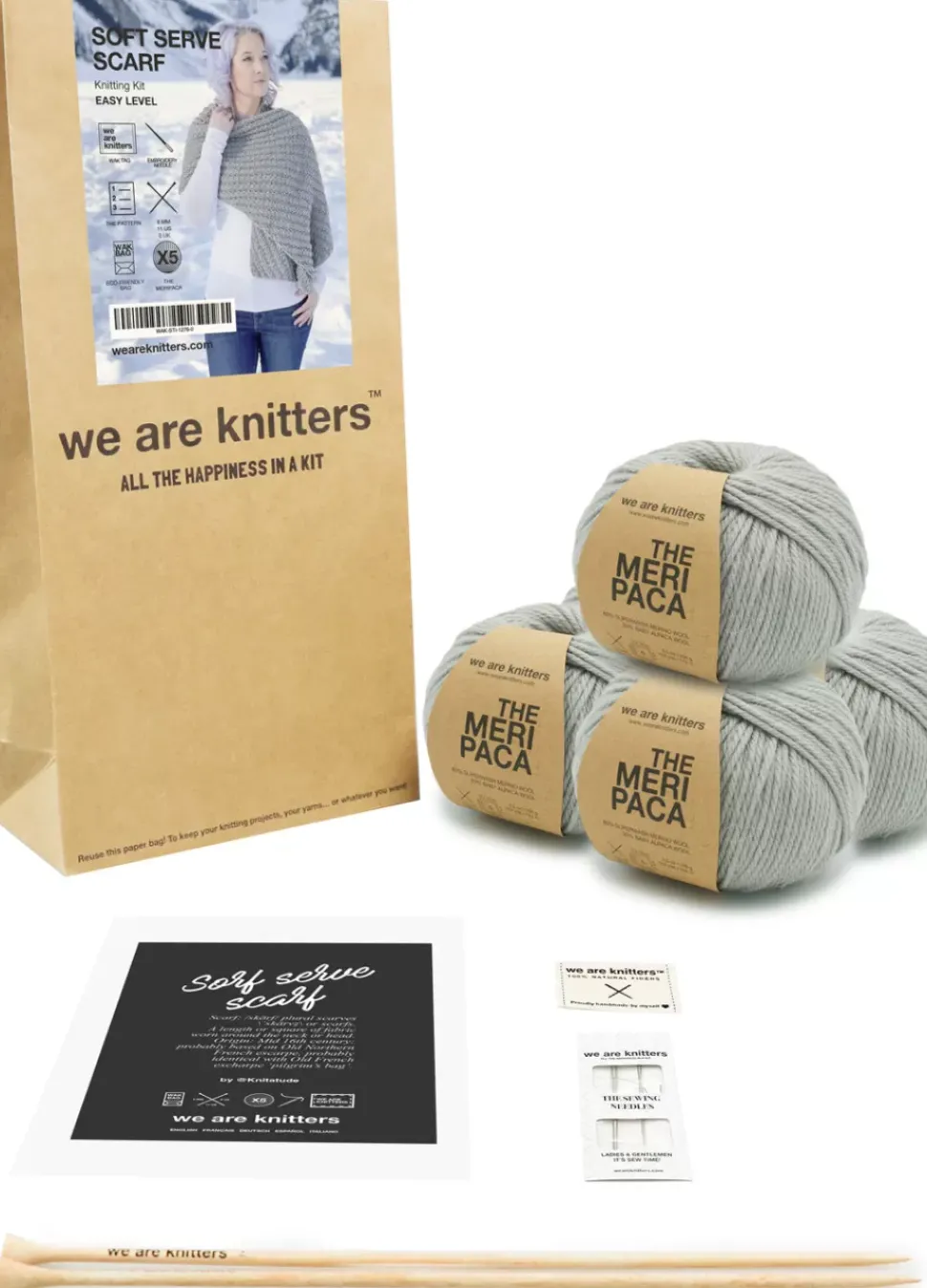 We Are Knitters Soft Serve Scarf x @knitatude Kit| Knitatude|Accessories