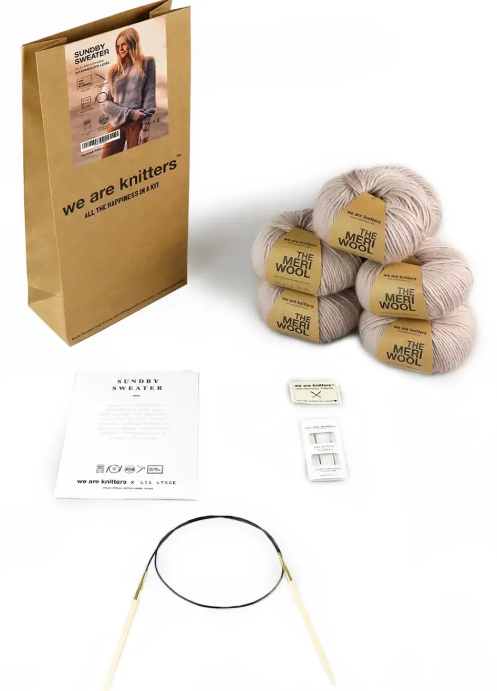 We Are Knitters Sundby Sweater Kit| Cardigan & Vests|Sweaters