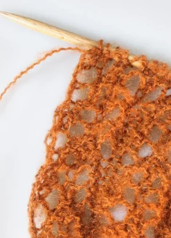 We Are Knitters The Bling Bling Yarn Cinnamon| Fingering / Sock|Mohair