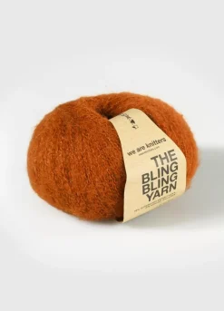 We Are Knitters The Bling Bling Yarn Cinnamon| Fingering / Sock|Mohair