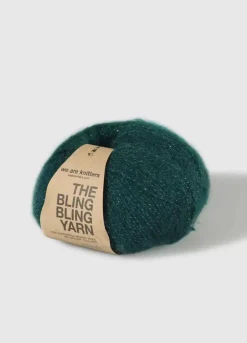 We Are Knitters The Bling Bling Yarn Forest Green| Fingering / Sock|Mohair