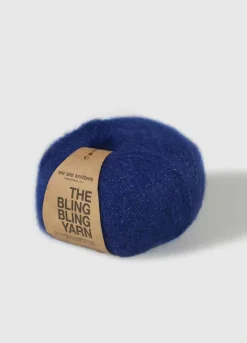 We Are Knitters The Bling Bling Yarn Navy Blue| Fingering / Sock|Mohair
