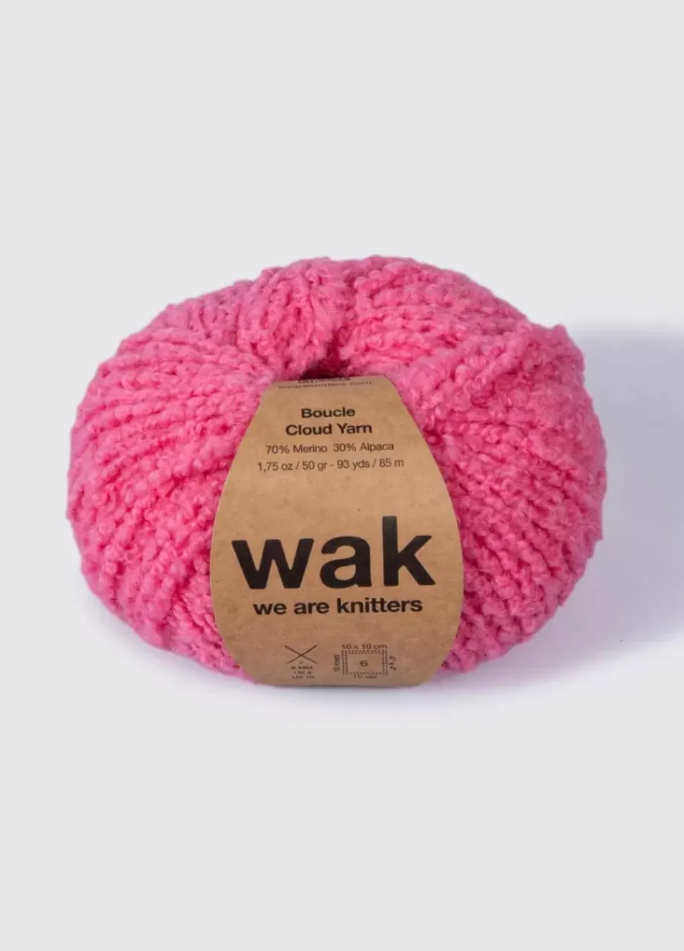 We Are Knitters The Boucle Cloud Yarn Bubblegum| DK|Merino
