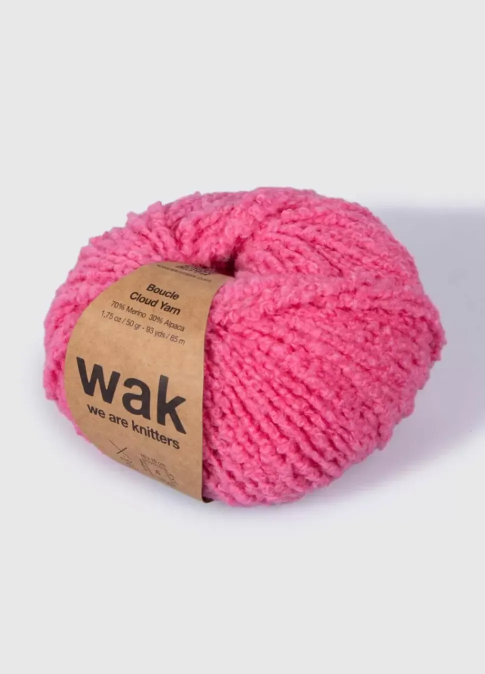 We Are Knitters The Boucle Cloud Yarn Bubblegum| DK|Merino