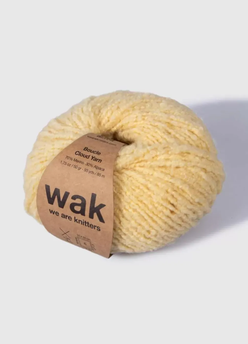 We Are Knitters The Boucle Cloud Yarn Gen Z Yellow| DK|Merino
