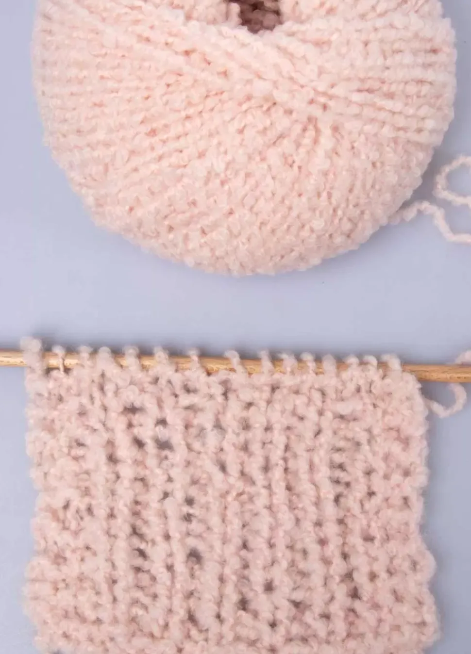 We Are Knitters The Boucle Cloud Yarn Millennial Pink| DK|Merino
