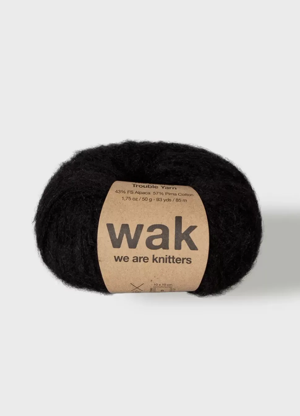 We Are Knitters The Double Trouble Yarn Black| DK|Alpaca