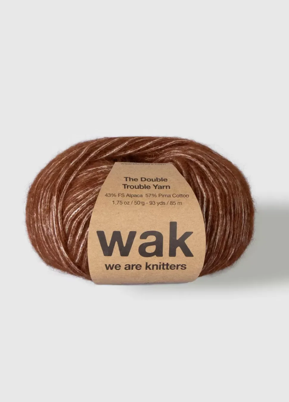 We Are Knitters The Double Trouble Yarn Brown| DK|Alpaca