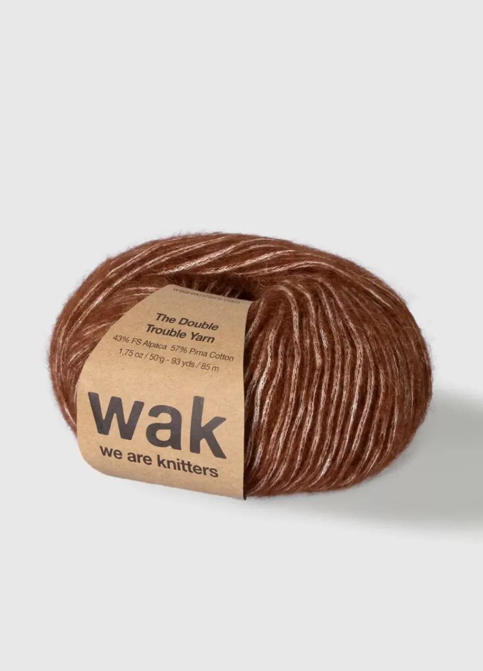 We Are Knitters The Double Trouble Yarn Brown| DK|Alpaca
