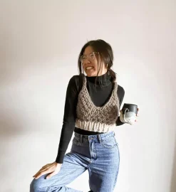 We Are Knitters The Ottawa Cardigan & Bralette Set x Beatific Brenda Kit| Beatific Brenda|Cardigan & Vests