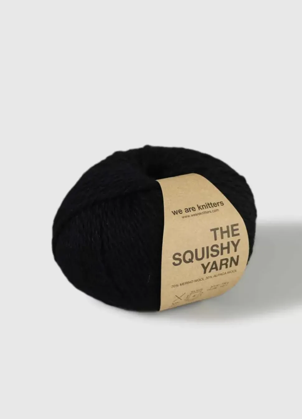 We Are Knitters The Squishy Yarn Black| Bulky|Merino