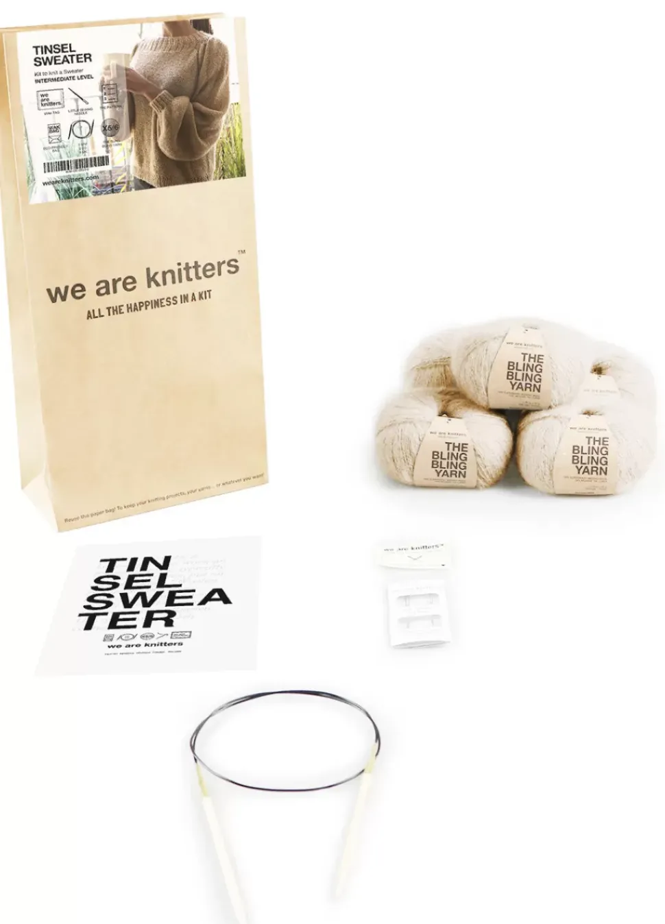 We Are Knitters Tinsel Sweater Kit| Accessories|Sweaters