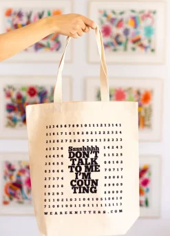 We Are Knitters Tote Bag: Counting| Tote Bags
