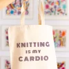 We Are Knitters Tote Bag: Knitting is my Cardio| Tote Bags