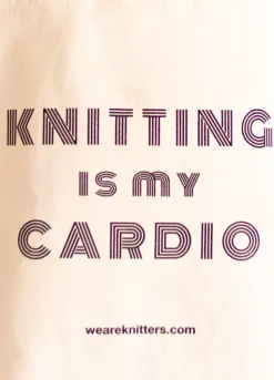 We Are Knitters Tote Bag: Knitting is my Cardio| Tote Bags