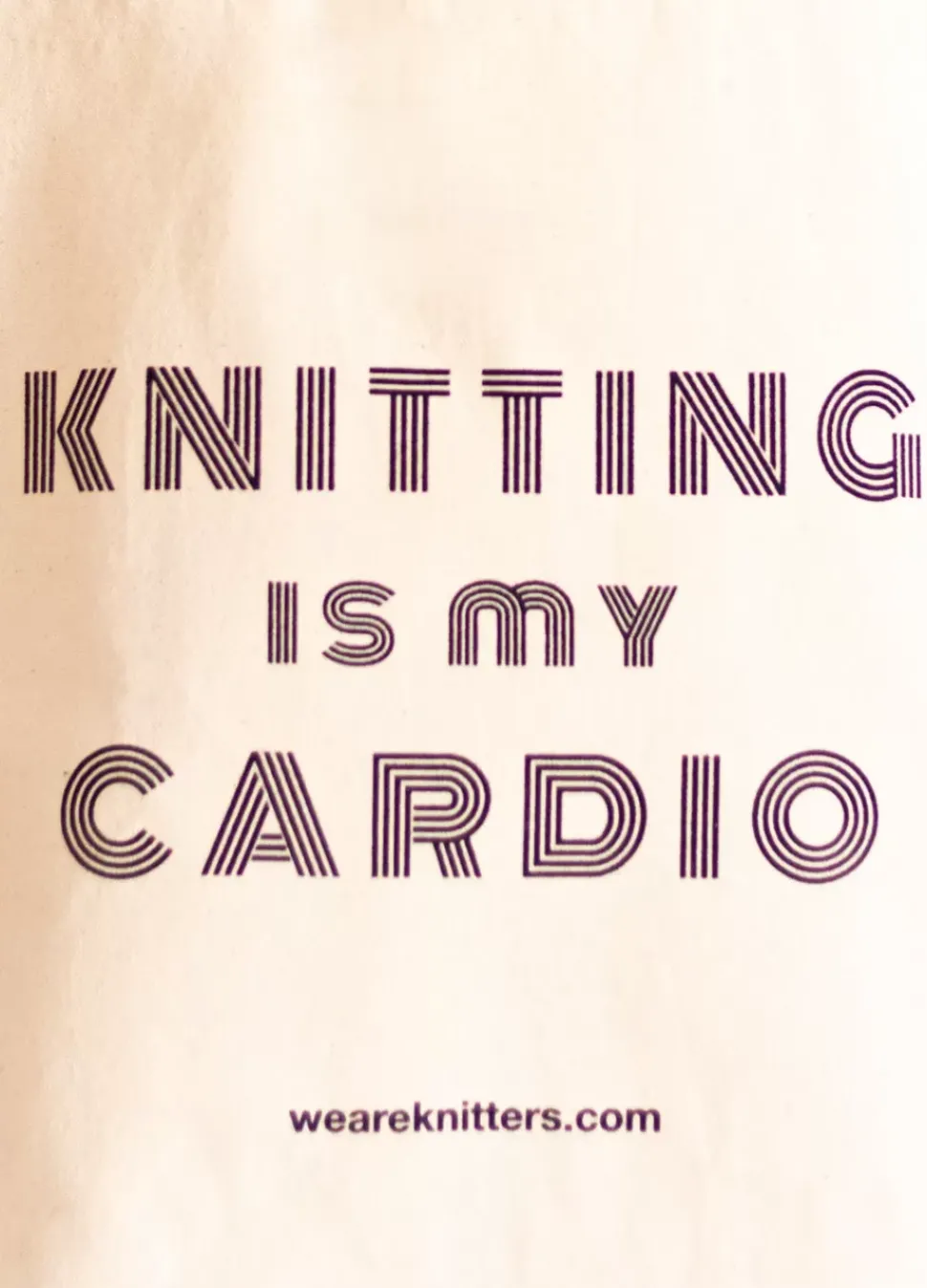 We Are Knitters Tote Bag: Knitting is my Cardio| Tote Bags