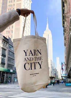 We Are Knitters Tote Bag: Yarn and The City| Tote Bags
