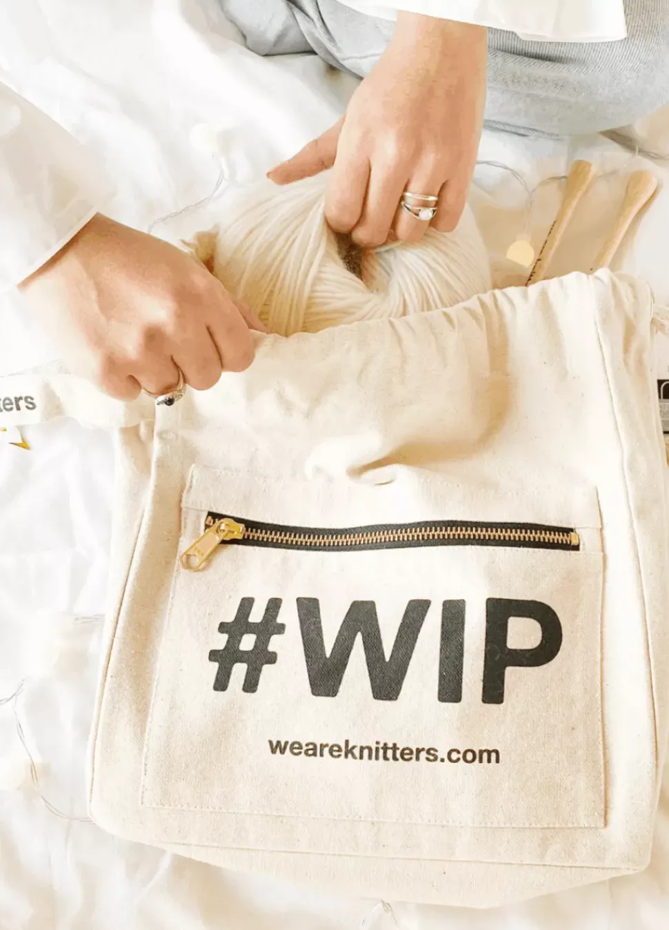 We Are Knitters #WIP Bag| Crochet Tools
